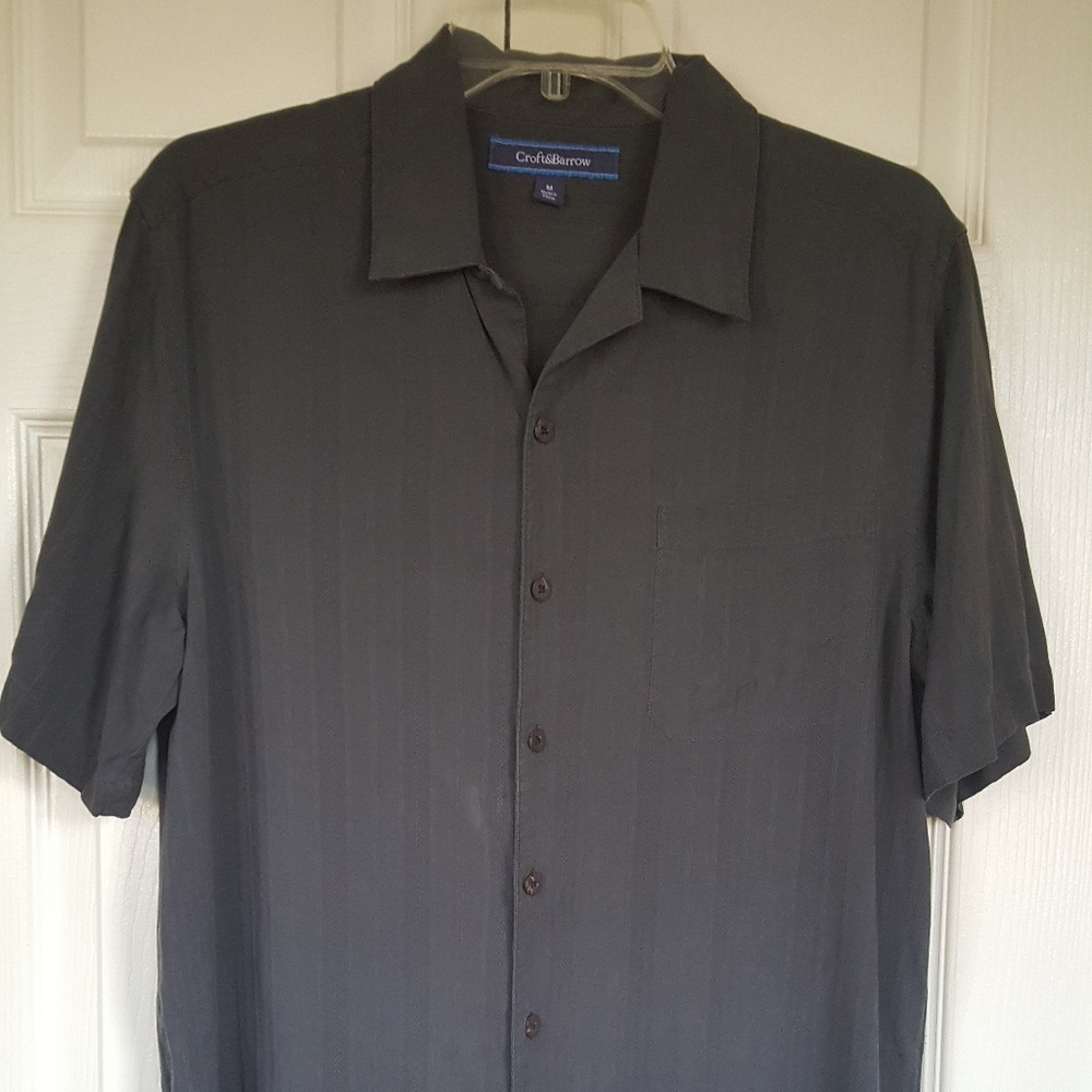 Croft & Barrow Mens Gray Shirt NWOT M